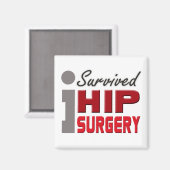 Aimant J'ai survécu à l'aimant de la chirurgie hanche (Recto/Verso)