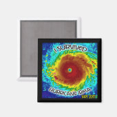 Aimant J'ai survécu à l'ouragan Irma (Recto/Verso)