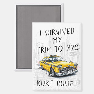 Aimant J'ai Survécu à Mon Voyage à Nyc (Texte Personnalis