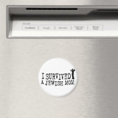 Aimant J'ai survécu à une mère juive - humour juif (In Situ (Lave-vaisselle))