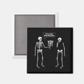Aimant J'Ai Ton Dos _ Drôle Pun Skeleton (Recto/Verso)