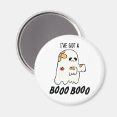 Aimant J'ai un Boo Boo Drôle jeu Halloween Pun (Recto/Verso)