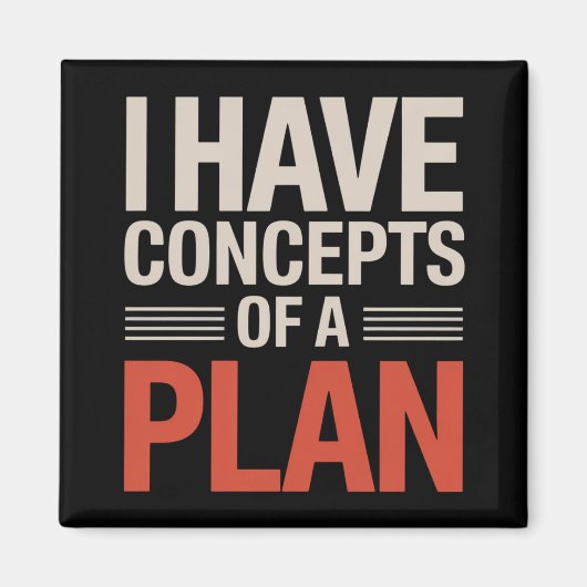 Aimant J'ai un concept de plan (Devant)