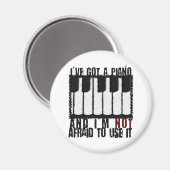 Aimant J'ai un piano (Recto/Verso)