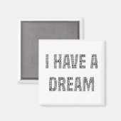 Aimant J'ai un rêve Black Lives Matt (Recto/Verso)
