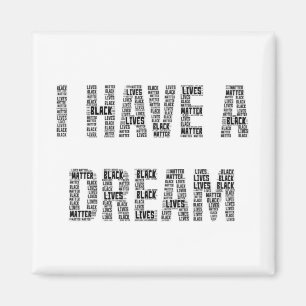 Aimant J'ai un rêve Black Lives Matt