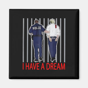 Aimant J'ai un rêve drôle Trump Police Citation drôle Hom