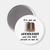 Aimant J'ai une accordion (Recto/Verso)