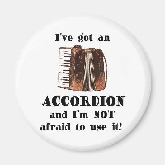Aimant J'ai une accordion (Devant)