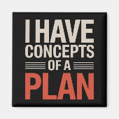 Aimant J'ai une conception d'un plan (Devant)