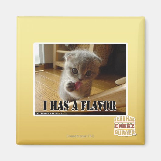 Aimant J'ai une saveur (Devant)
