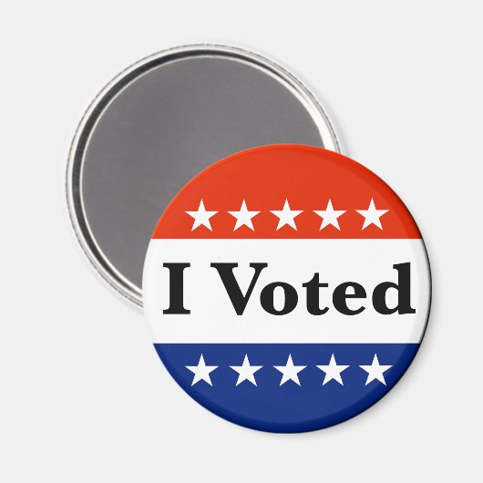 Aimant J'ai voté les élections de 2026 (Recto/Verso)