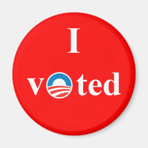 Aimant J'ai voté pour Obama