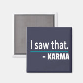Aimant J'ai vu Karma Funny (Recto/Verso)