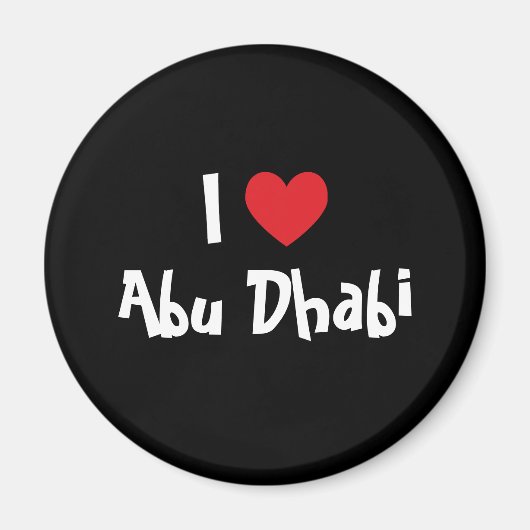 Aimant J'aime Abou Dabi (Devant)