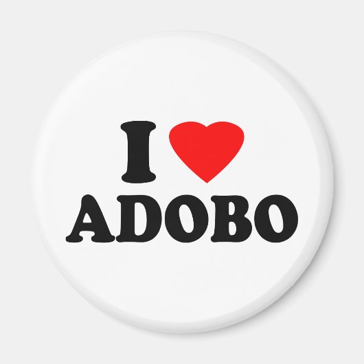 Aimant J'aime Adobo (Devant)