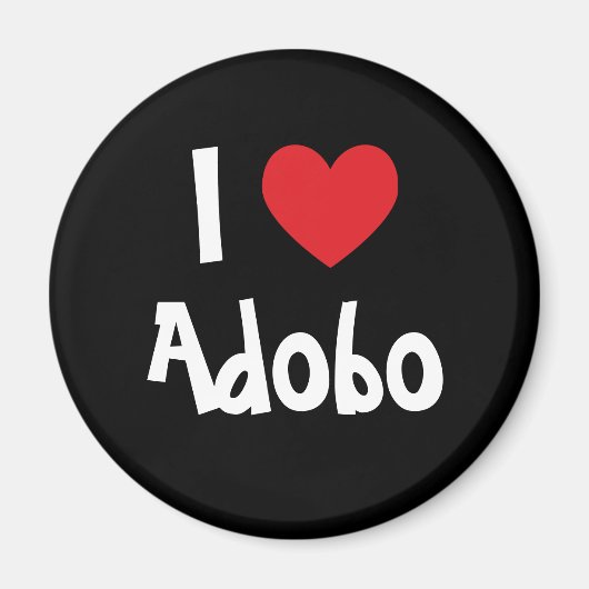 Aimant J'aime Adobo (Devant)