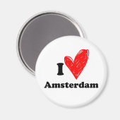 Aimant J'aime Amsterdam (Recto/Verso)