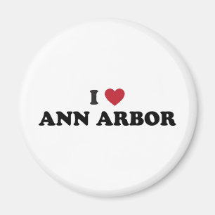Aimant J'aime Ann Arbor Michigan