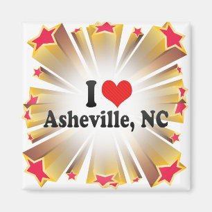 Aimant J'aime Asheville, OR