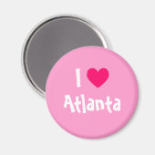 Aimant J'aime Atlanta (Recto/Verso)