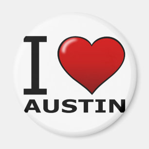 AIMANT J'AIME AUSTIN, TX - LE TEXAS