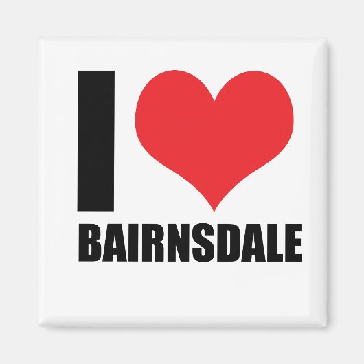 Aimant J'aime Bairnsdale (Devant)