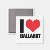 Aimant J'aime Ballarat (Recto/Verso)