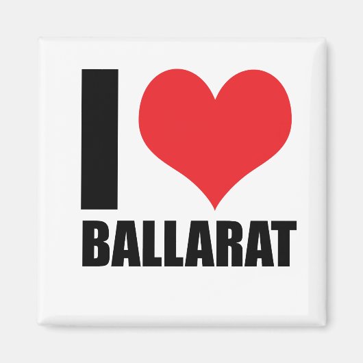 Aimant J'aime Ballarat (Devant)