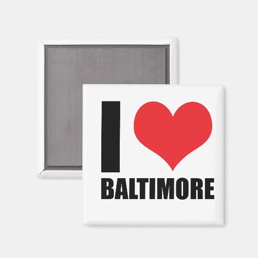 Aimant J'aime Baltimore (Recto/Verso)