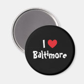 Aimant J'aime Baltimore (Recto/Verso)