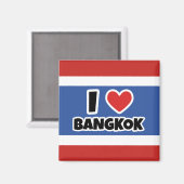 Aimant J'aime Bangkok (Recto/Verso)