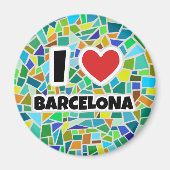 Aimant J'aime Barcelone (Devant)