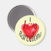 Aimant J'Aime Barcelone ! (Recto/Verso)