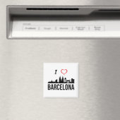 Aimant J'aime Barcelone Espagne (In Situ (Lave-vaisselle))