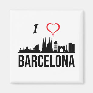 Aimant J'aime Barcelone Espagne