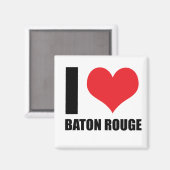 Aimant J'aime Baton Rouge (Recto/Verso)
