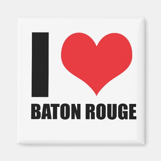 Aimant J'aime Baton Rouge (Devant)