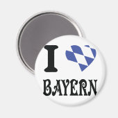 Aimant J'aime bayern (Recto/Verso)