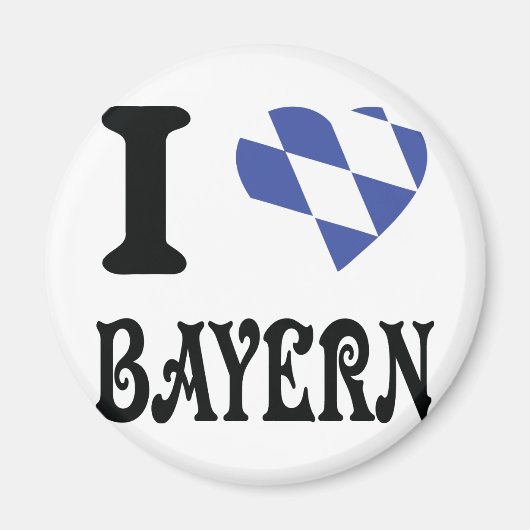 Aimant J'aime bayern (Devant)
