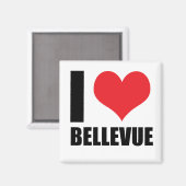 Aimant J'aime Bellevue (Recto/Verso)
