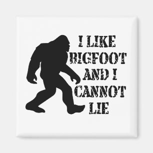 Aimant J'aime Bigfoot et je ne peux pas mentir