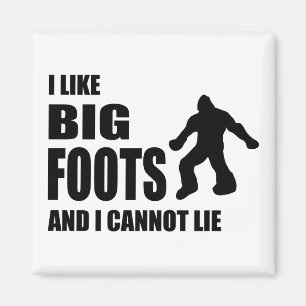 Aimant J'aime Bigfoots et je ne peux pas me trouver