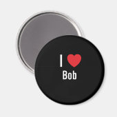 Aimant J'aime Bob (Recto/Verso)
