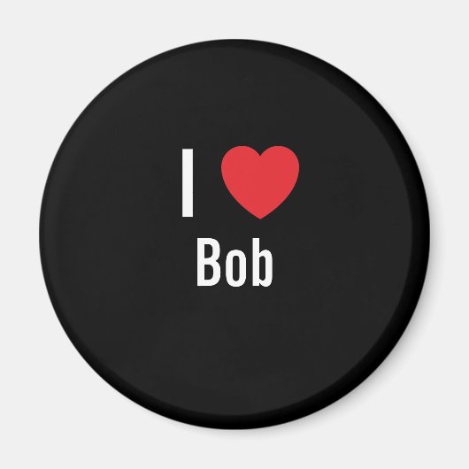 Aimant J'aime Bob (Devant)