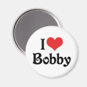 Aimant J'aime Bobby (Recto/Verso)