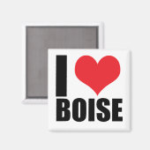 Aimant J'aime Boise (Recto/Verso)