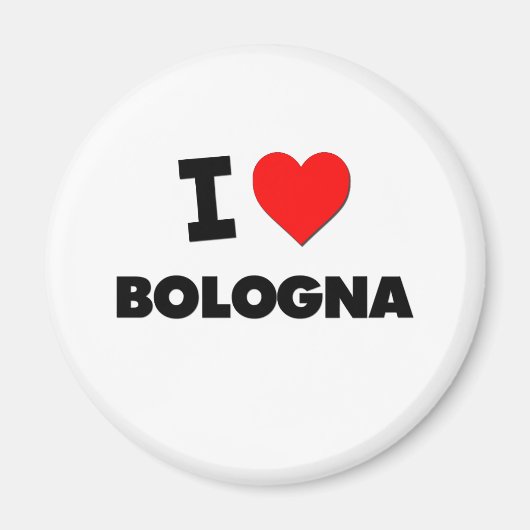 Aimant J'aime Bologne (Devant)
