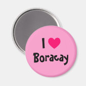 Aimant J'aime Boracay (Recto/Verso)