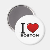 AIMANT J'AIME BOSTON, MA - MASSACHUSETTS (Recto/Verso)